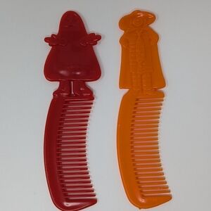 McDonald's Grimace Hamburgler Comb Vintage 1984 Red Happy Meal Drive Thru